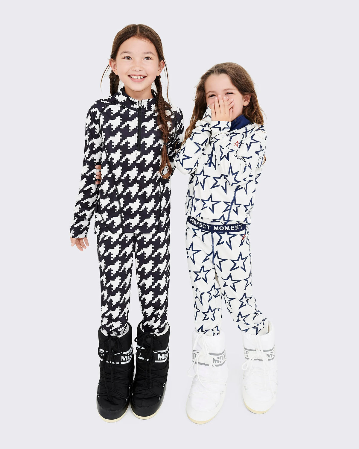 Houndstooth - Black,Snow White