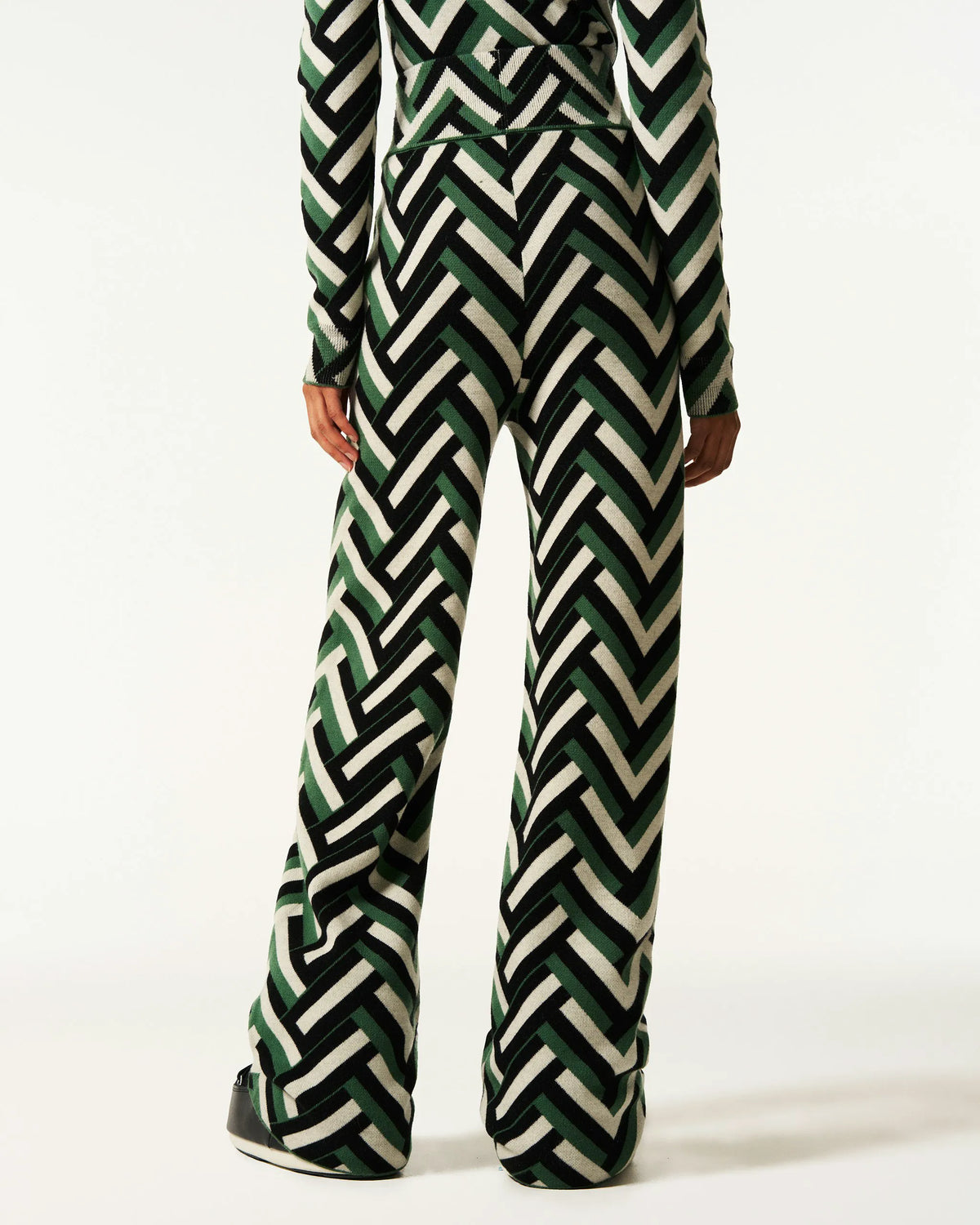 Waffle Print Green
