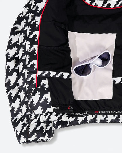 Houndstooth - Black,Snow White