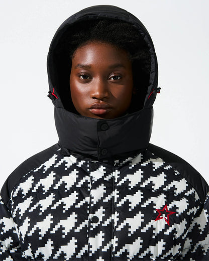 Houndstooth - Black,Snow White