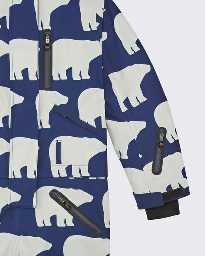 Navy & White - Bear Print