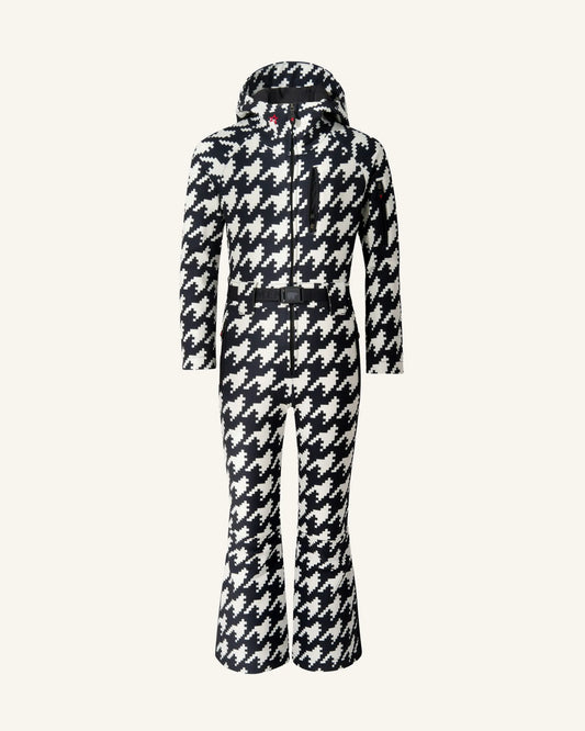 Houndstooth - Black,Snow White