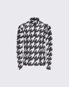 Houndstooth - Black,Snow White