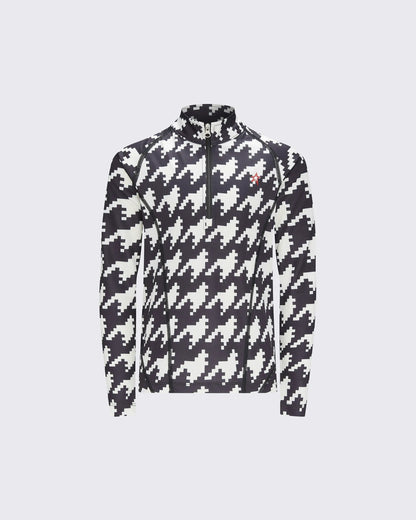 Houndstooth - Black,Snow White