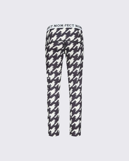 Houndstooth - Black,Snow White