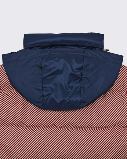 Pin Stripe - Red,Snow White