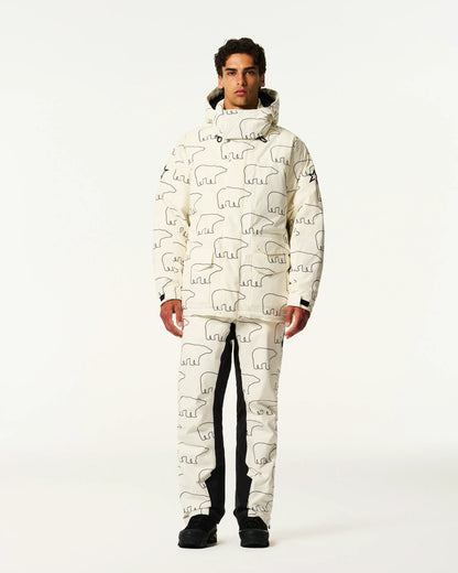White & Black - Bear Print
