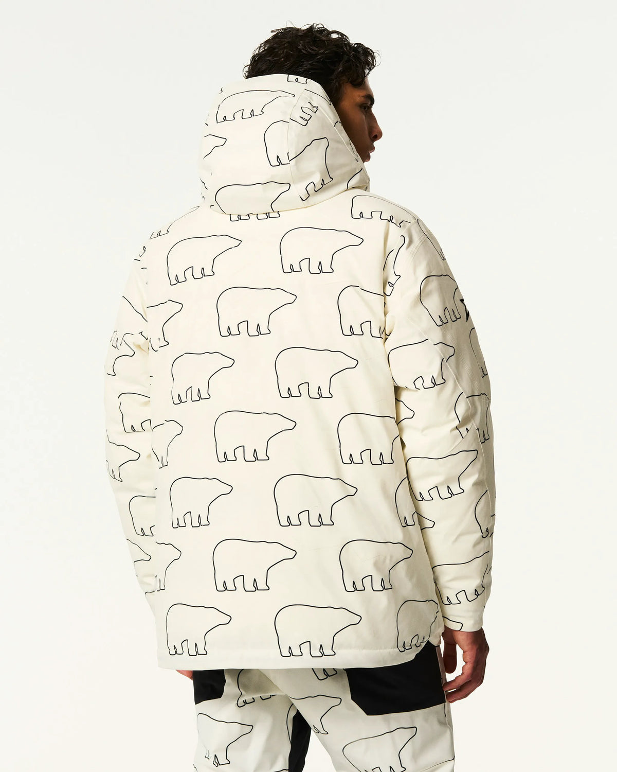 White & Black - Bear Print