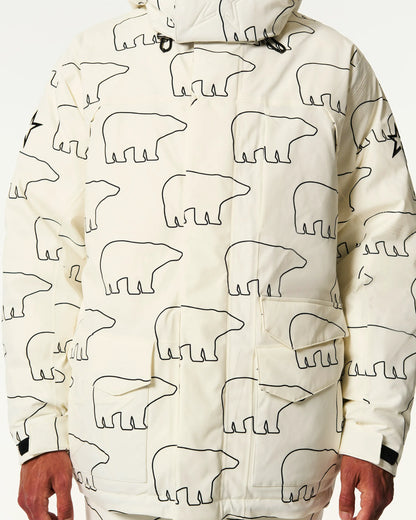 White & Black - Bear Print