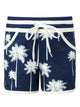 Navy & White - Palm Print