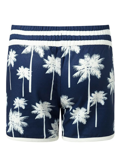 Navy & White - Palm Print