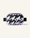 Houndstooth - Black,Snow White