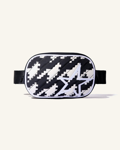 Houndstooth - Black,Snow White