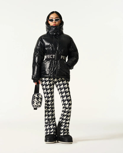 Houndstooth - Black,Snow White