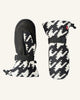 Houndstooth - Black,Snow White