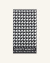 Houndstooth - Black,Snow White