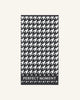 Houndstooth - Black,Snow White