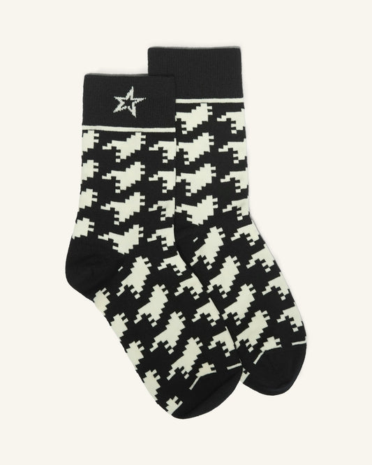 Black & White - Houndstooth Print