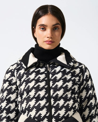 Houndstooth - Black,Snow White