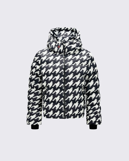 Houndstooth - Black,Snow White