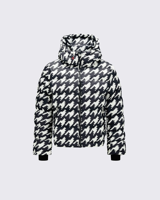 Houndstooth - Black,Snow White