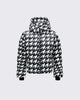 Houndstooth - Black,Snow White