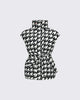 Black & White - Houndstooth Print