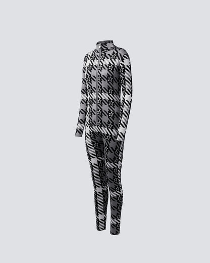 Star Gingham - Black