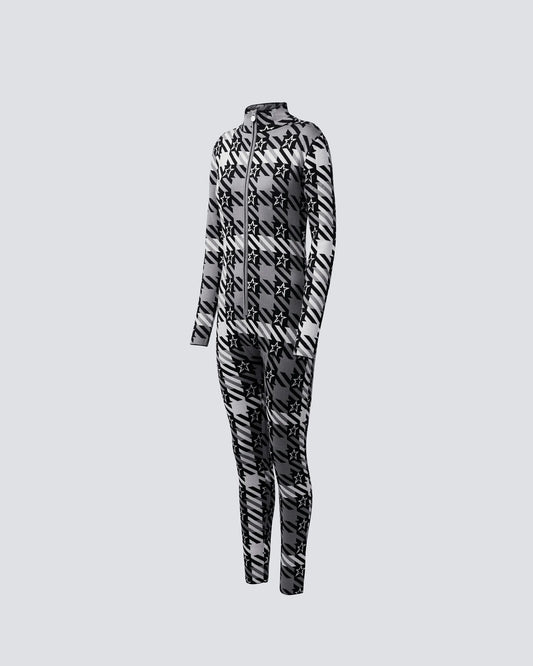 Star Gingham - Black