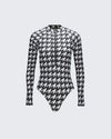 Black & White - Houndstooth Print