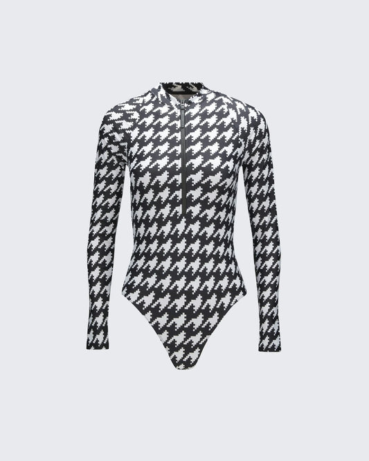 Black & White - Houndstooth Print
