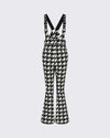 Houndstooth - Black,Snow White