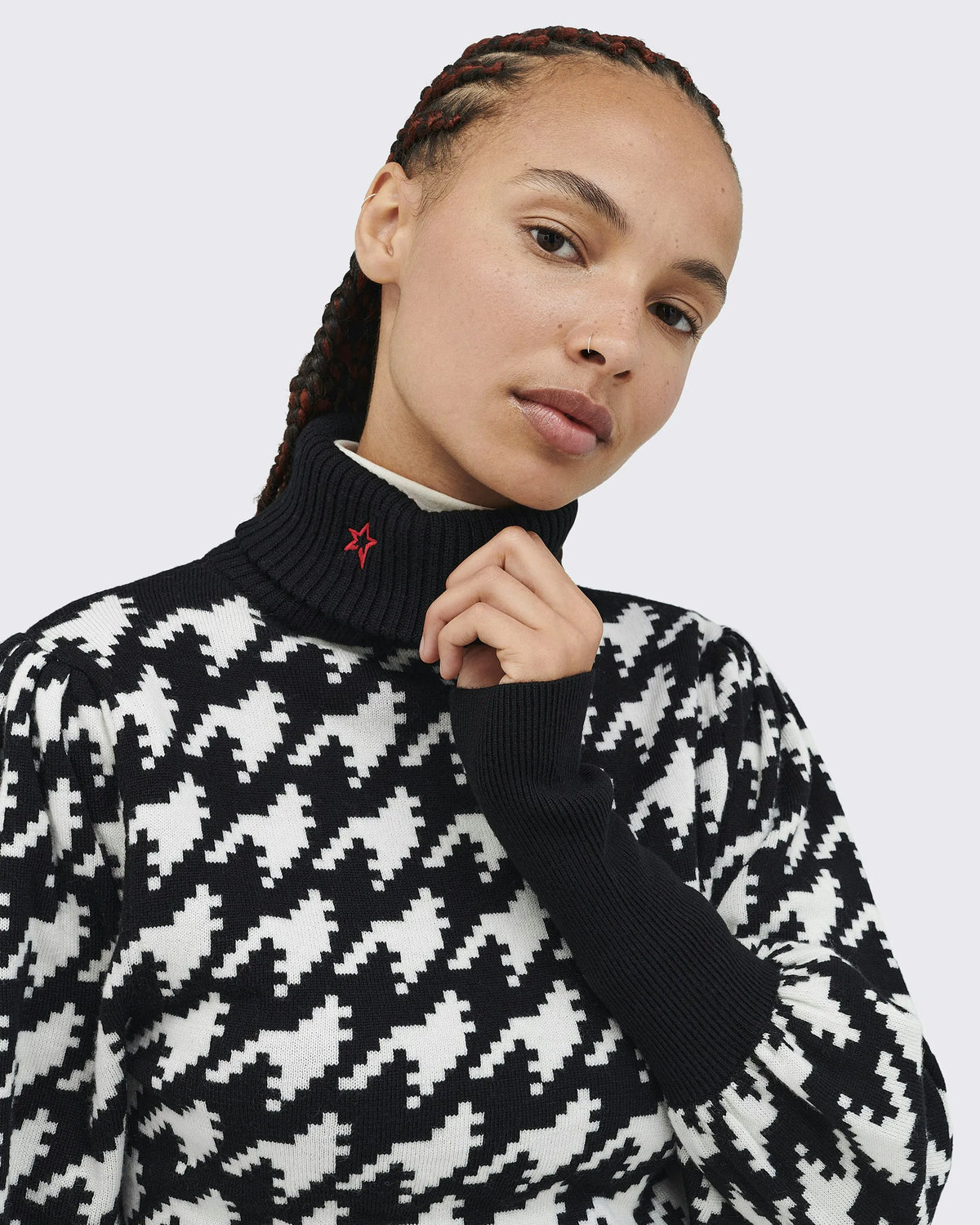 Black & White - Houndstooth Print