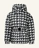 Houndstooth - Black,Snow White
