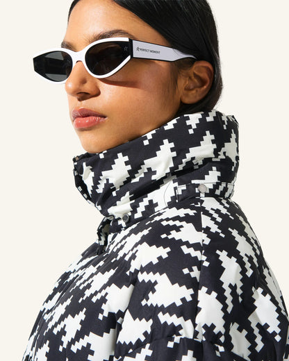 Houndstooth - Black,Snow White