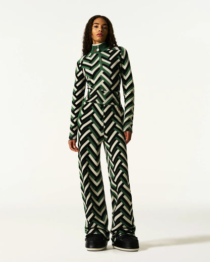 Waffle Print Green