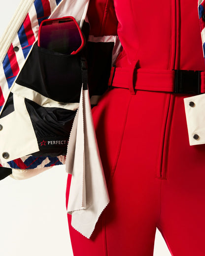 Waffle Print Red