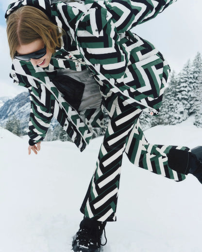 Waffle Print Green