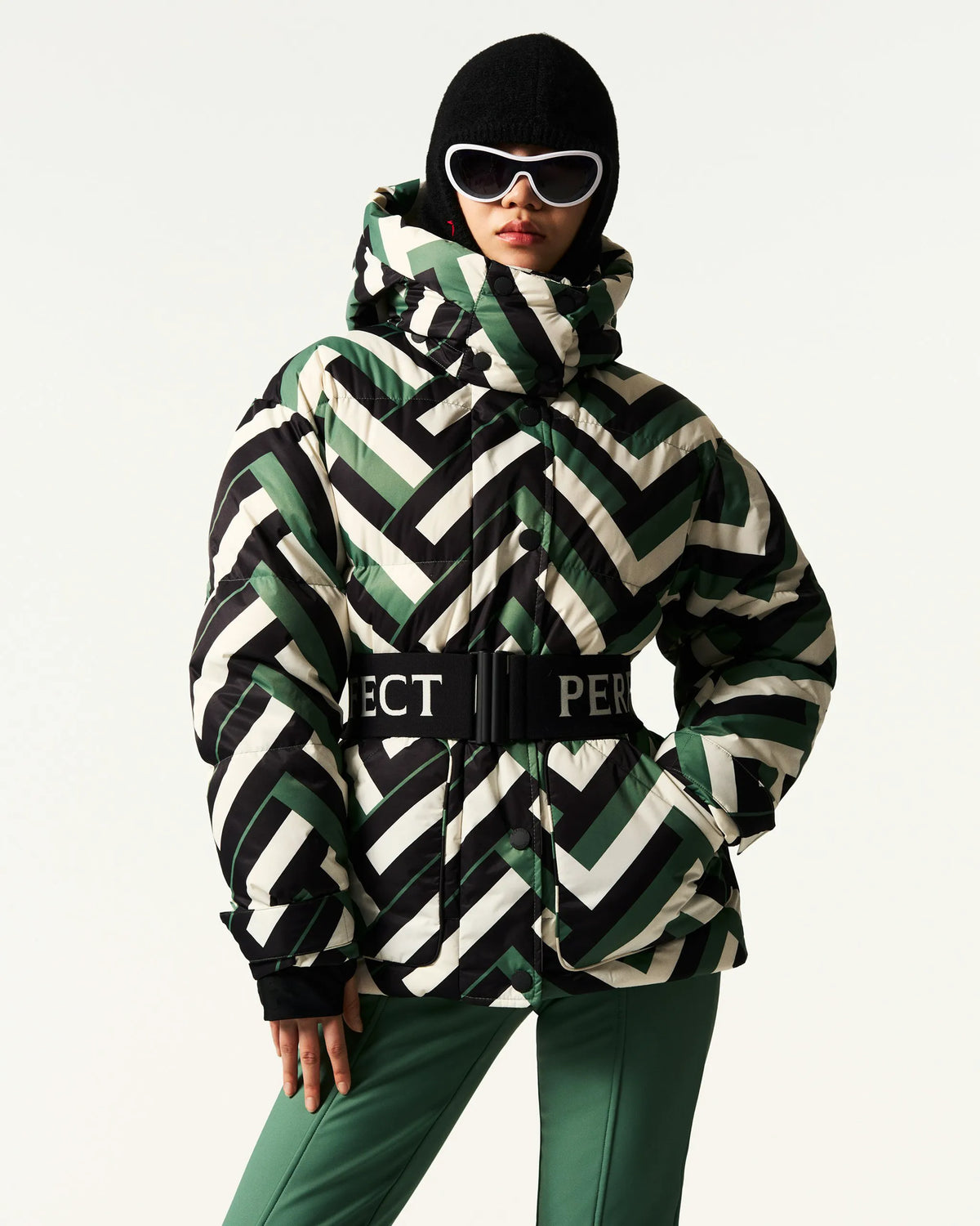 Waffle Print Green