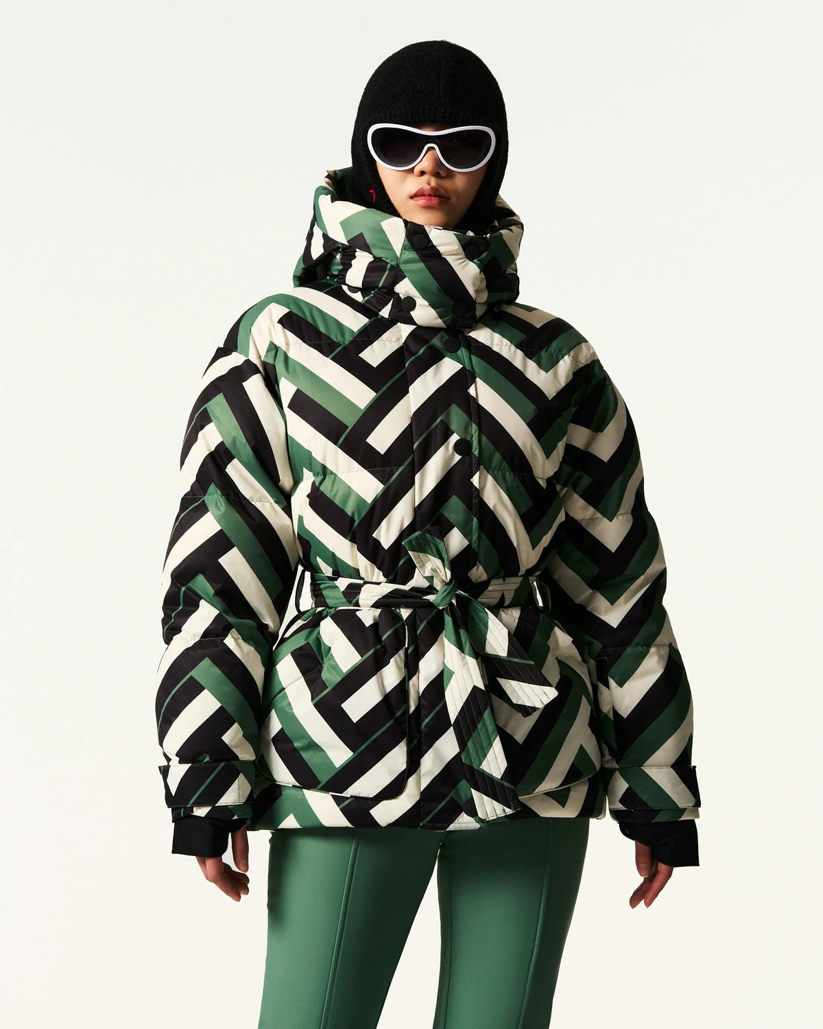 Waffle Print Green