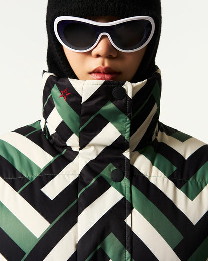 Waffle Print Green