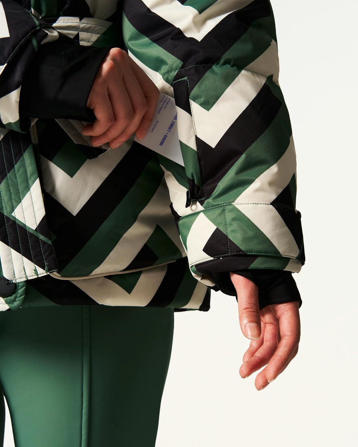 Waffle Print Green