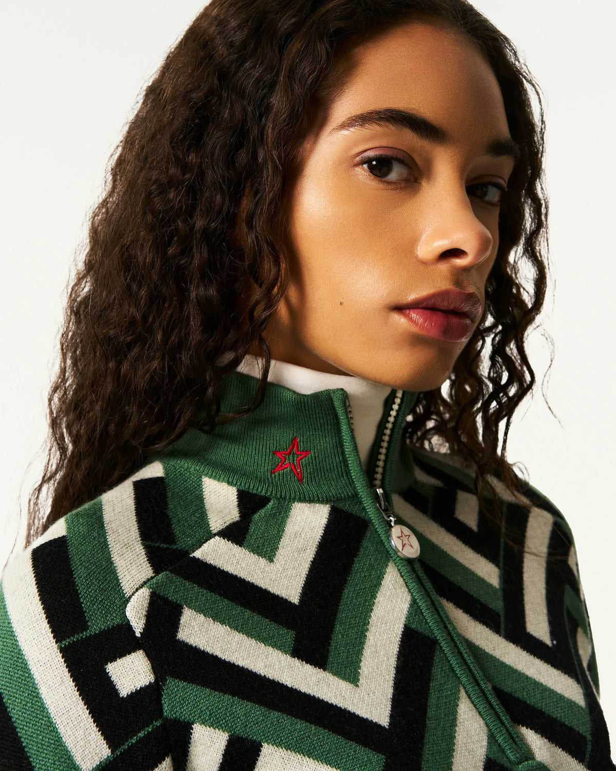 Waffle Print Green