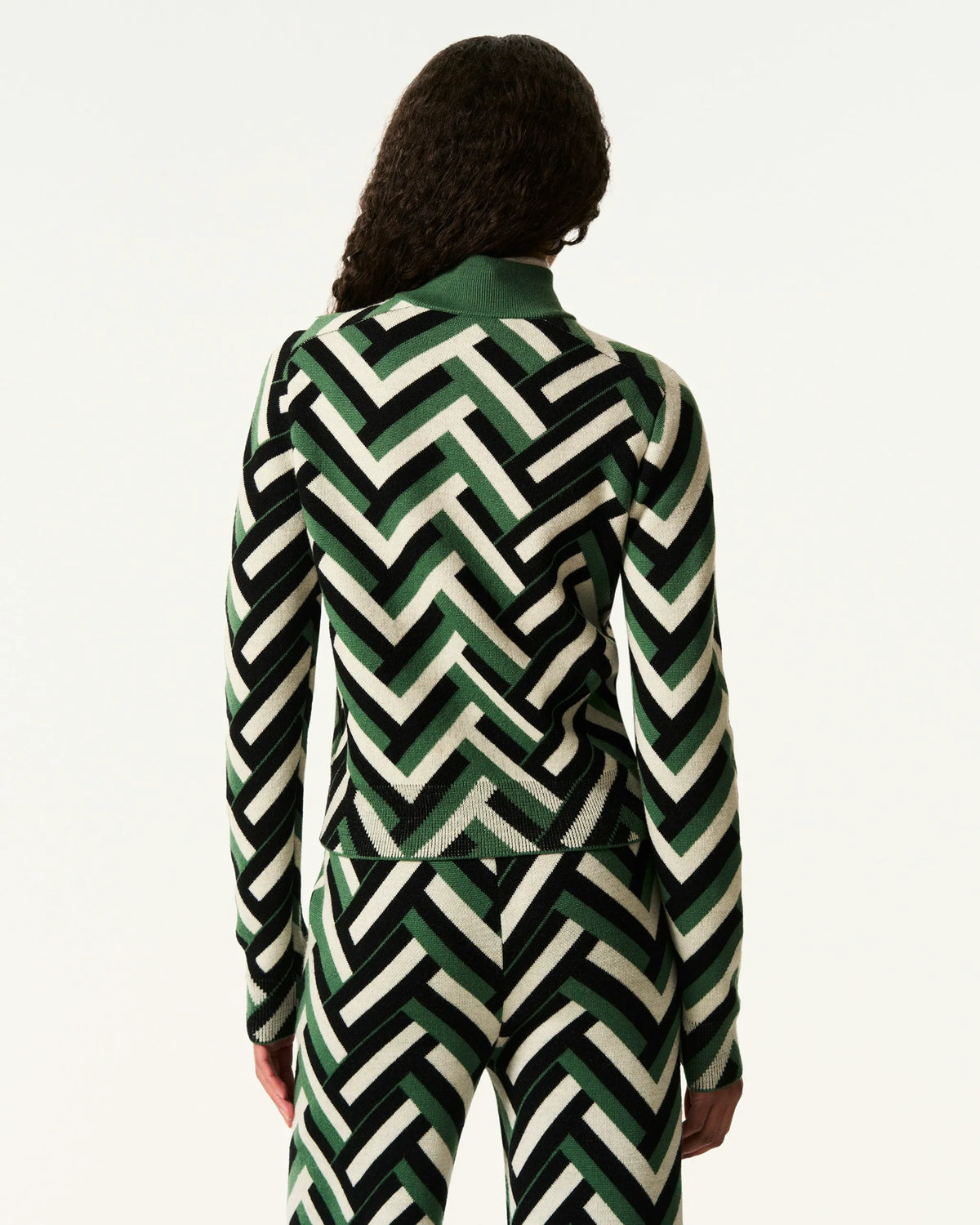 Waffle Print Green