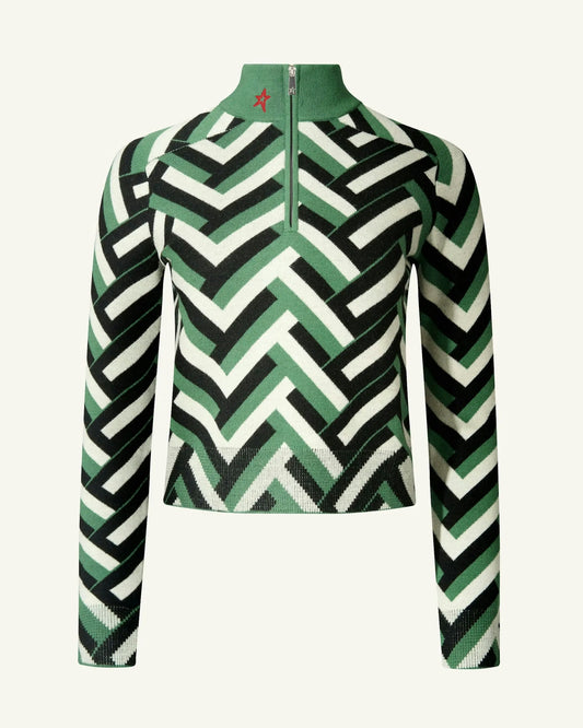 Waffle Print Green