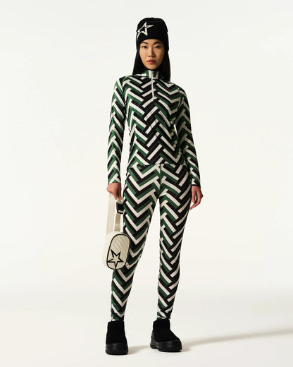 Waffle Print Green