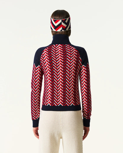 Navy, White & Red