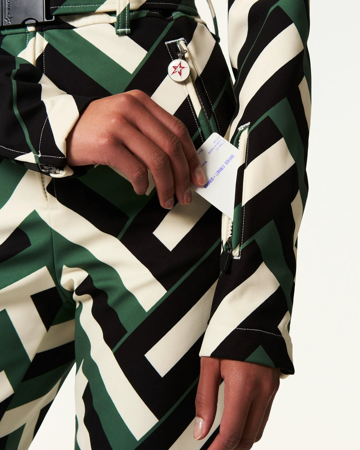 Waffle Print Green