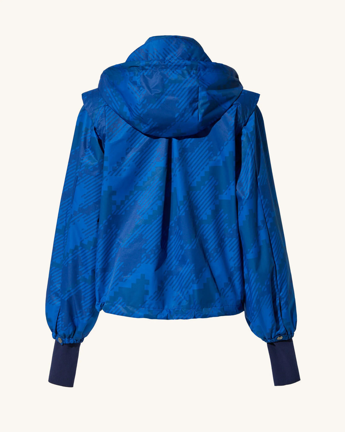 Blue Scratch Houndstooth